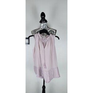 Madewell 1937 Peasant Blouse Womens Sz XS Silk Cord in Faded Pink